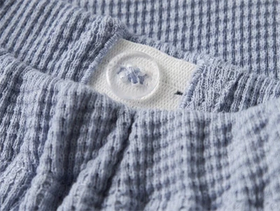 Lil\' Atelier bukser i støvet blå nuance med elastik i taljen