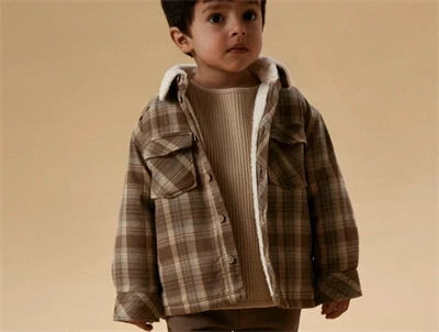 Lil' Atelier skjorte shitake set på barn med foring