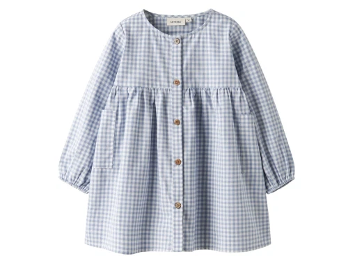 Lil\' Atelier kjole zen blue med tern