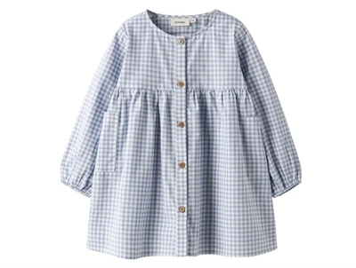 Lil' Atelier kjole zen blue med tern