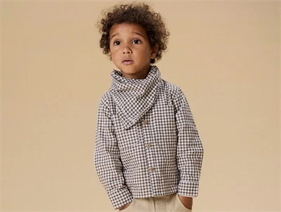 Lil\' Atelier skjorte shitake med tern