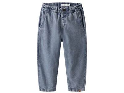 Lil' Atelier jeans medium blue denim med baggy pasform