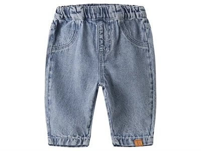 Lil' Atelier baby jeans medium blue denim med baggy pasform