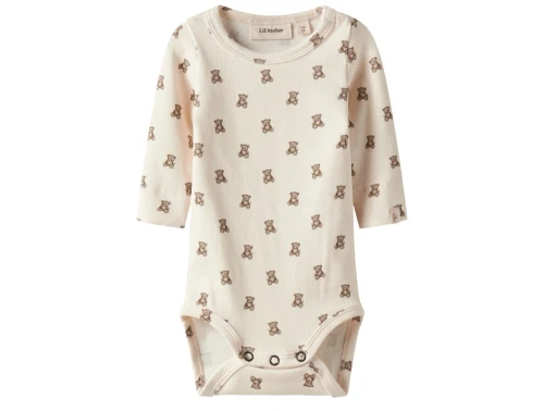 Lil\' Atelier body turtledove med teddybjørnprint