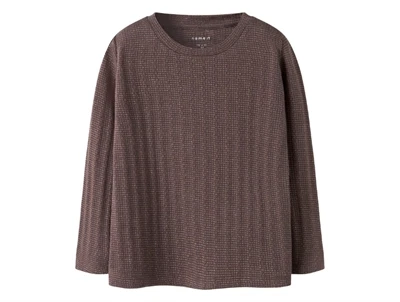 name it mini bluse peppercorn med glimmerstruktur 