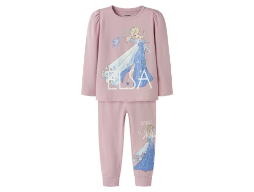 Name It natdragt lyserød keepsake lilac med Elsa print foran