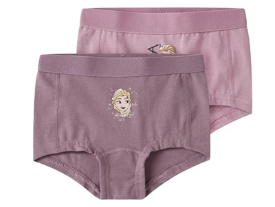 Name It MINI underbukser i rosa og lilla nuancer med Elsa motiv 2-pak