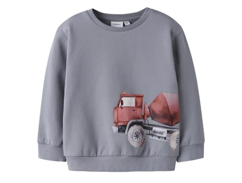 name it mini sweatshirt tradewinds med lastbilprint