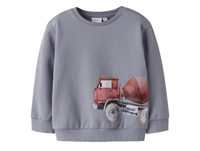 name it mini sweatshirt tradewinds med lastbilprint