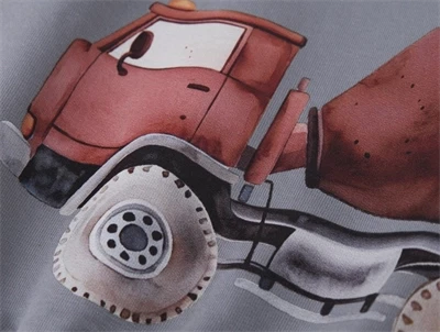 name it mini sweatshirt tradewinds med lastbilprint detalje