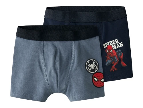 Name It 2-pak boxershorts navy og flint stone med Spiderman print