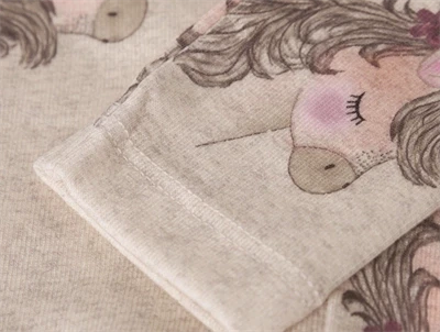 Name It leggings i beige nuance med enhjørningeprint