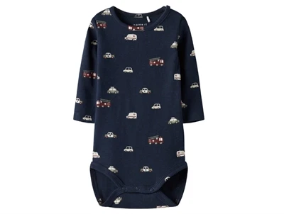 Name It body navy blazer med bilprint