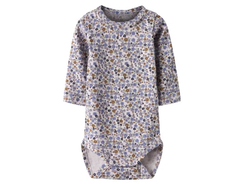 Name It body lilac marble med blomsterprint