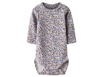 Name It body lilac marble med blomsterprint