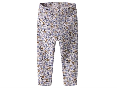 Name It leggings lilac marble med blomsterprint