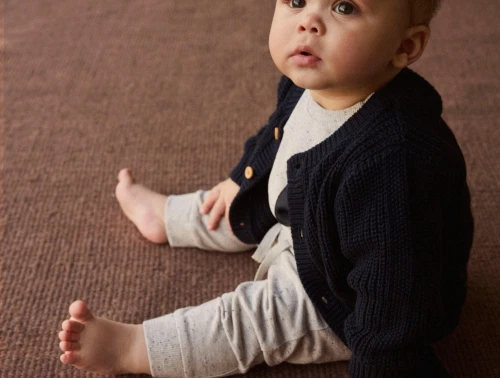 Name It cardigan navy blazer i strukturstrik