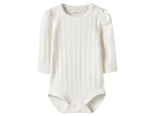 Name It body cloud dancer med pointelle mønster