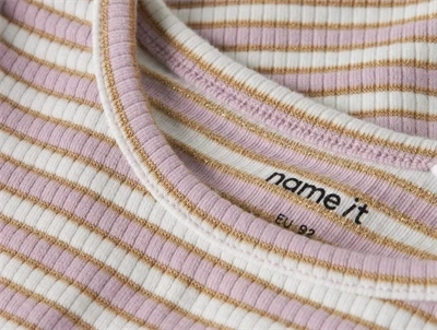 Name It bluse dawn pink cloud dancer med glimmerstriber