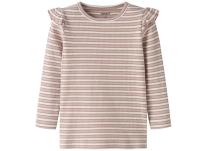 Name It bluse dawn pink cloud dancer med glimmerstriber