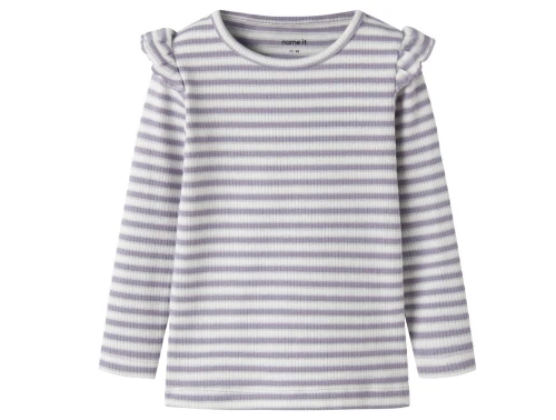 Name It bluse lavender gray cloud dancer med striber