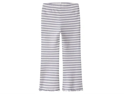 Name It bukser lavender gray cloud dancer med striber