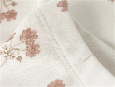 Lil\' Atelier leggings coconut milk med elastik i taljen