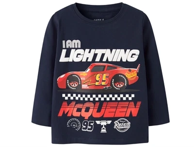 Name It bluse navy blazer med Lightning McQueen print