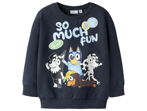 Name It sweatshirt navy blazer melange med Bluey print
