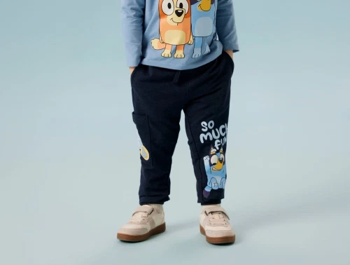Name It sweatpants navy blazer melange med Bluey print