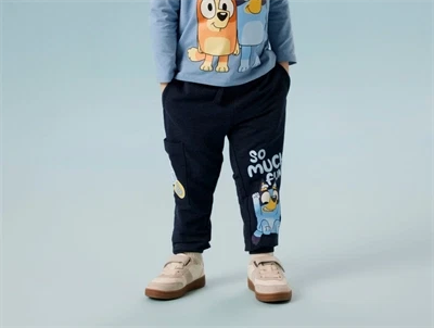 Name It sweatpants navy blazer melange med Bluey print