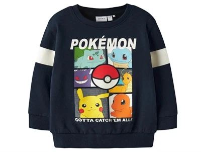 Name It sweatshirt navy blazer med Pokémon print
