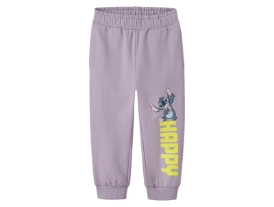 Name It sweatpants lavender gray med Stitch print