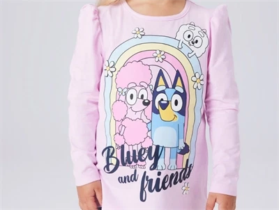 Name It bluse pirouette med Bluey og friends print