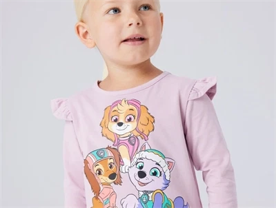 Name It bluse dawn pink med Paw Patrol og glitter print