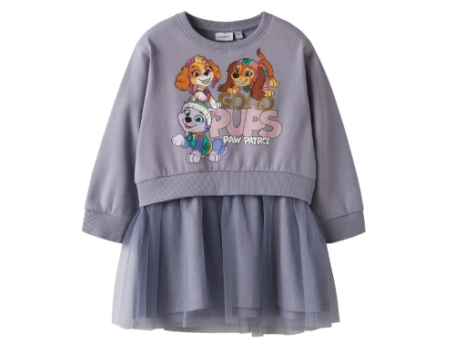 Name It Paw Patrol kjole lavender gray med tylskørt