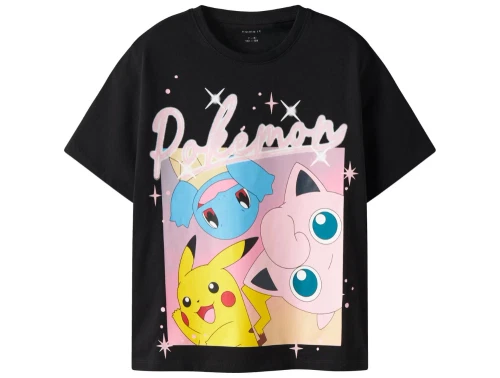 Name It t-shirt sort med Pokémon print