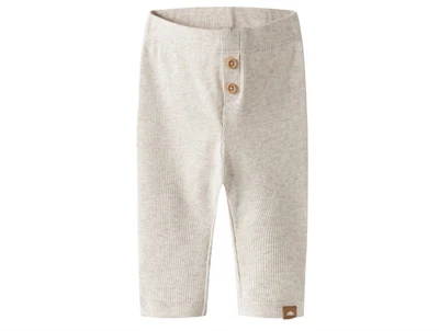 Name It leggings peyote melange med rib og knaplukning