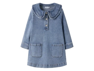 Name It denimkjole medium blue denim med knaplukning