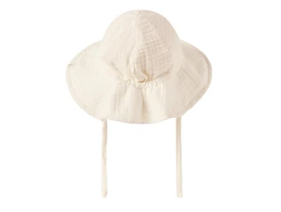 Lil\' Atelier solhat i råhvid nuance set bagfra