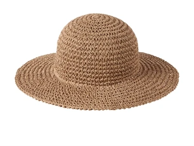 Lil\' Atelier stråhat i brun nuance set bagfra