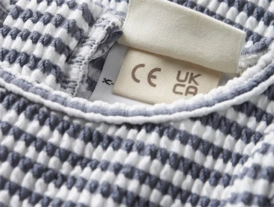 Lil\' Atelier UV dragt i blå nuance med struktur