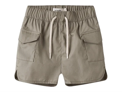 Lil' Atelier badeshorts i brun nuance set forfra