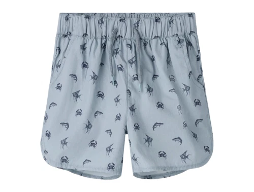 Lil\' Atelier badeshorts i blå nuance set forfra