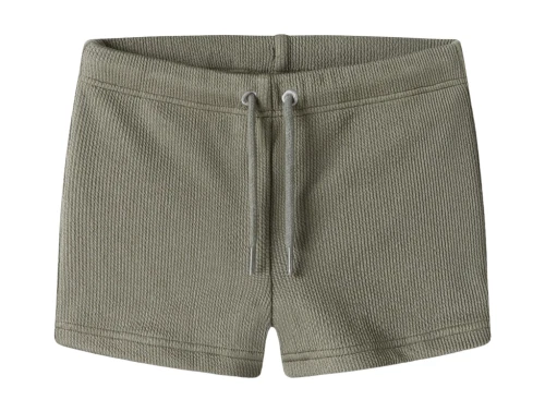 Lil\' Atelier badebukser i grønbrun nuance set forfra