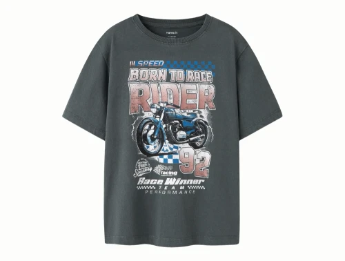 Name It t-shirt i urban chic med born to race rider print foran