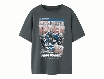 Name It t-shirt i urban chic med born to race rider print foran