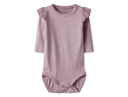 Name It body i rosa nuance dawn pink med flæsedetaljer