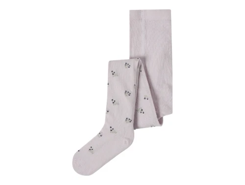 Name It strømpebukser i lys lilla nuance lilac marble med små blomster
