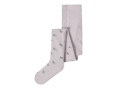 Name It strømpebukser i lys lilla nuance lilac marble med små blomster